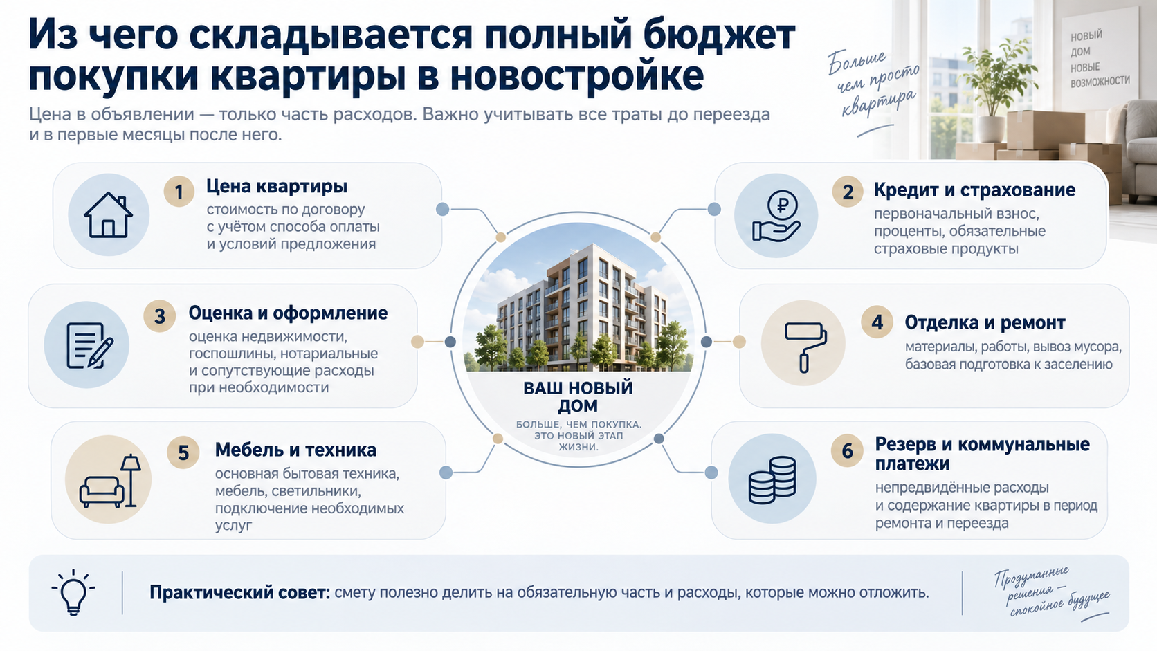Почему цена объекта не равна полному бюджету покупки