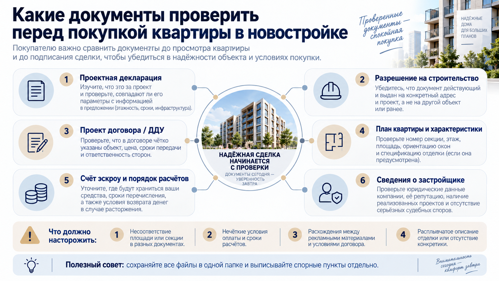 Какие документы важны у новостройки